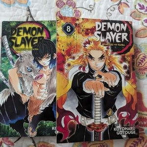 Demon Slayer Manga Volume 8 & 7